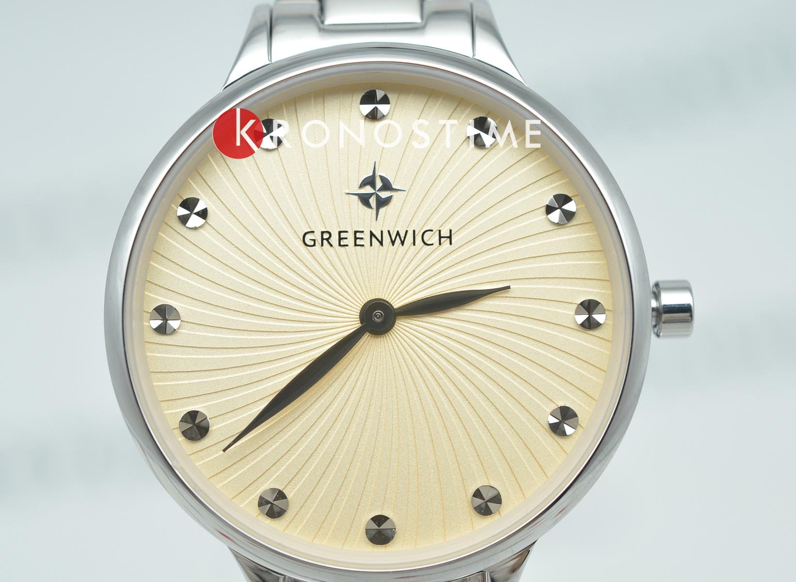 Greenwich Greenwich Wind GW 321.10.35,  англия женские часы на браслете нержавеющая сталь боковой вид